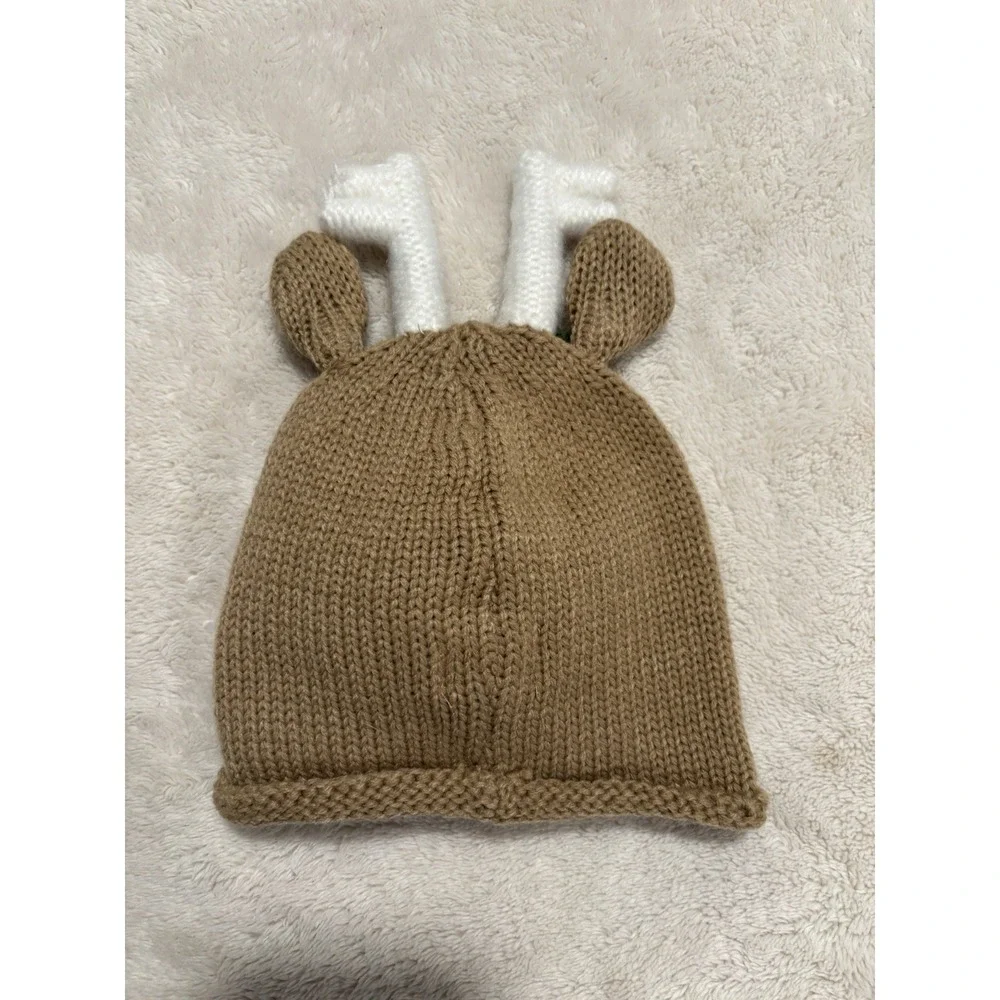 Mud Pie Toddler Baby ~ Deer Fawn Hat Cap Beanie Fall ~‎ 6M to 18M
